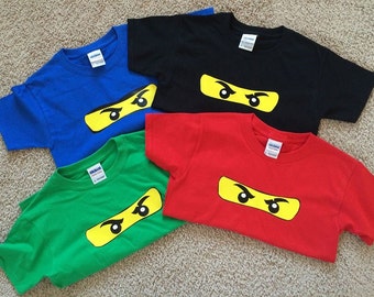 Personalized Ninjago Inspired Tshirts - Great for Birthday Parties