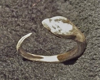 Sterling silver ouroboros ring, Silver snake ring, Esoteric ring, Sterling silver ring