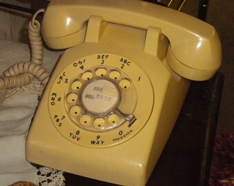 1960's Rotary Telephone, Vintage telephone
