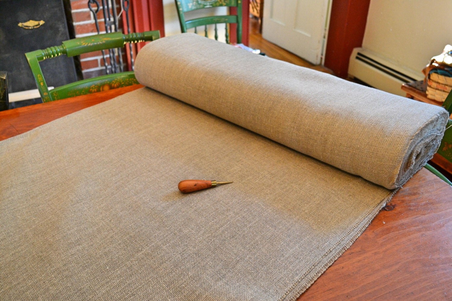 Rug Hooking Linen Unbleached Primitive 64 Width sold