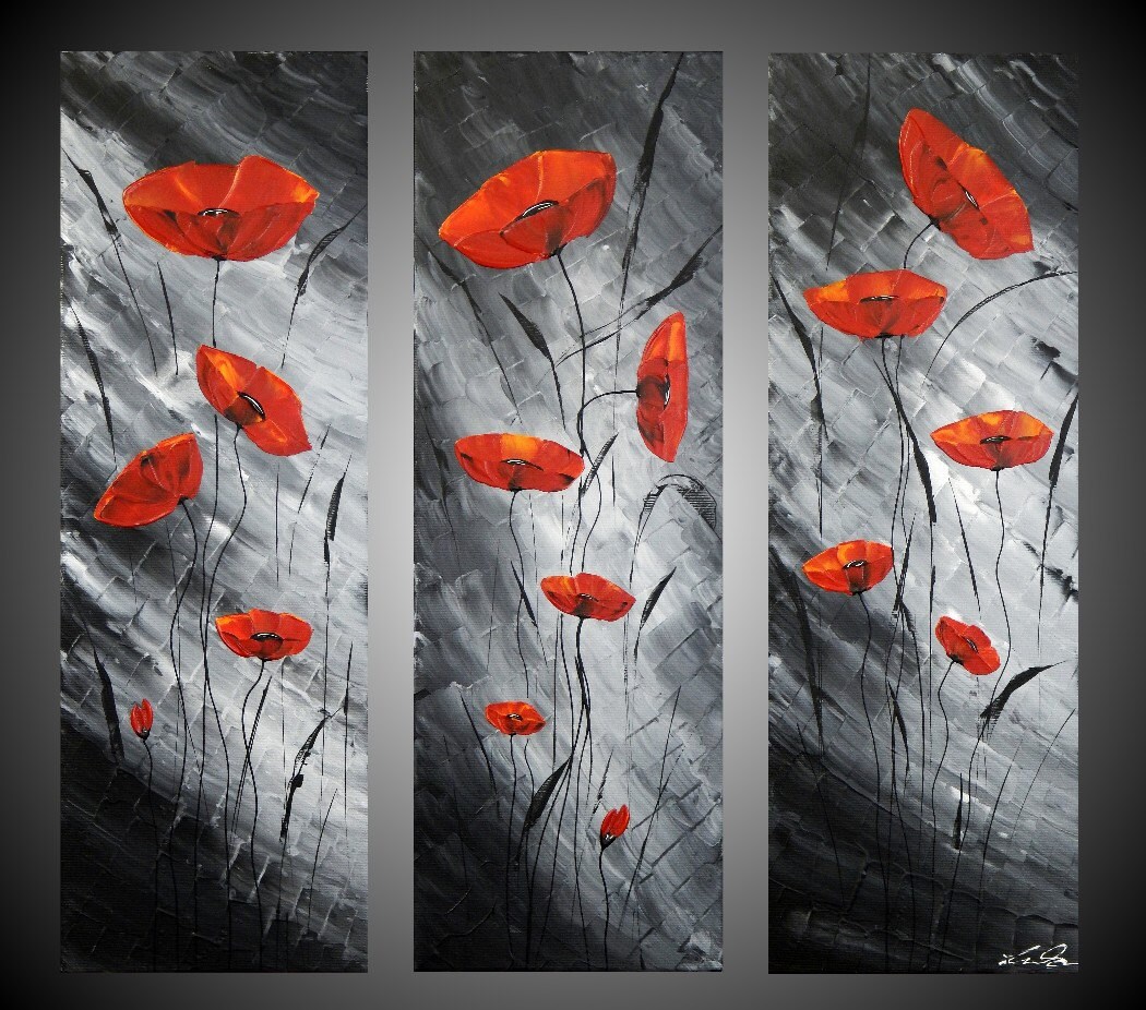 60 x 60 cm acryl bilder kunst abstrakt malerei art von acrylkreativ Küche weiß hochglanz mit holz