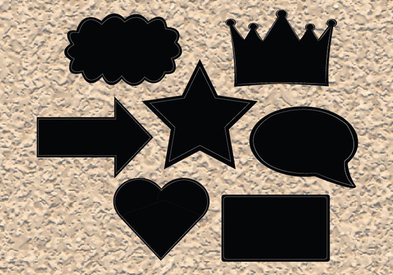 Items similar to printable Blank photo booth props digital photobooth Speech Bubbles on Etsy