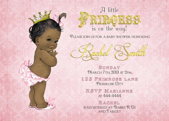 Free Printable African American Baby Shower Invitations 5