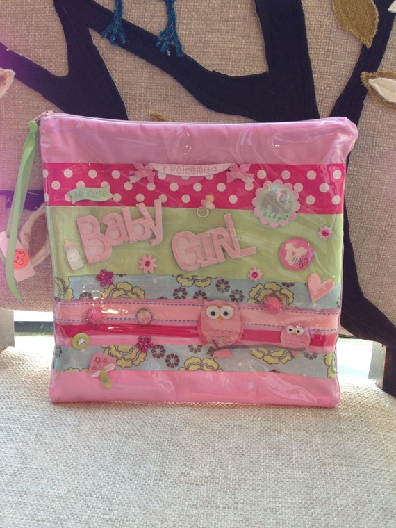 Items similar to Zip Pouch, Diaper Bag, BABY stuff Holder. on Etsy