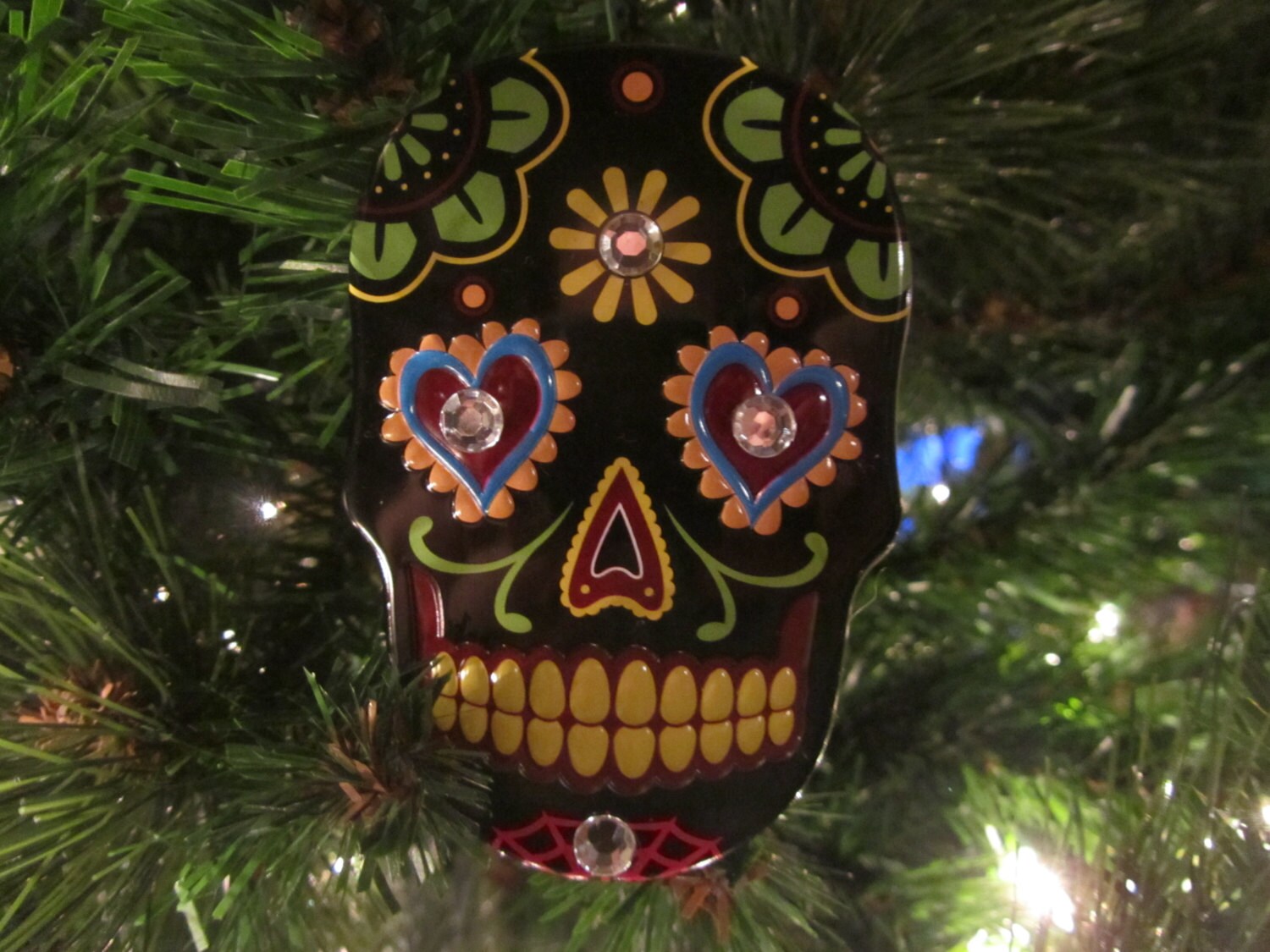 Sugar Skull Christmas Ornaments 