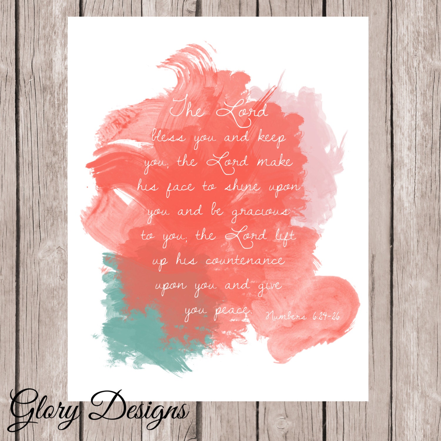Bible Verse Scripture printable Watercolor Scripture Art