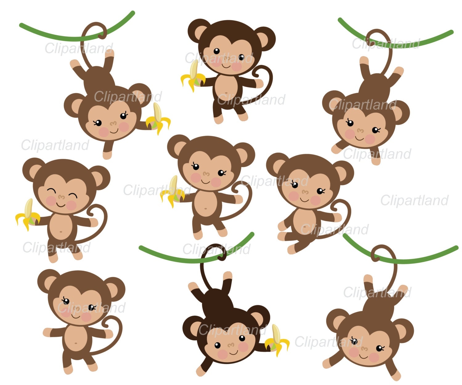clip art girl monkey - photo #34