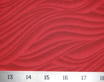 Kona Bay Fabric Jet Stream Red Asian Waves Tonal Maroon Wave Quilting Craft Sewing
