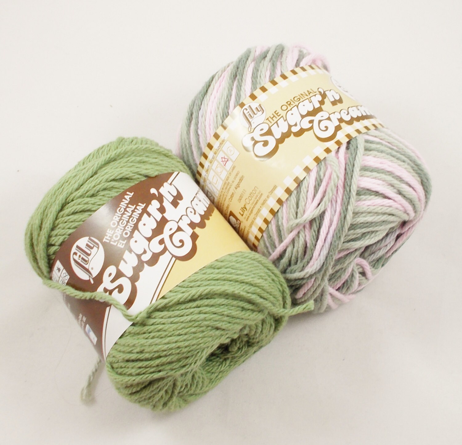 Cotton Yarn Pink Camo And Sage Green Full Partial Skein   Il Fullxfull.618333692 8znw 