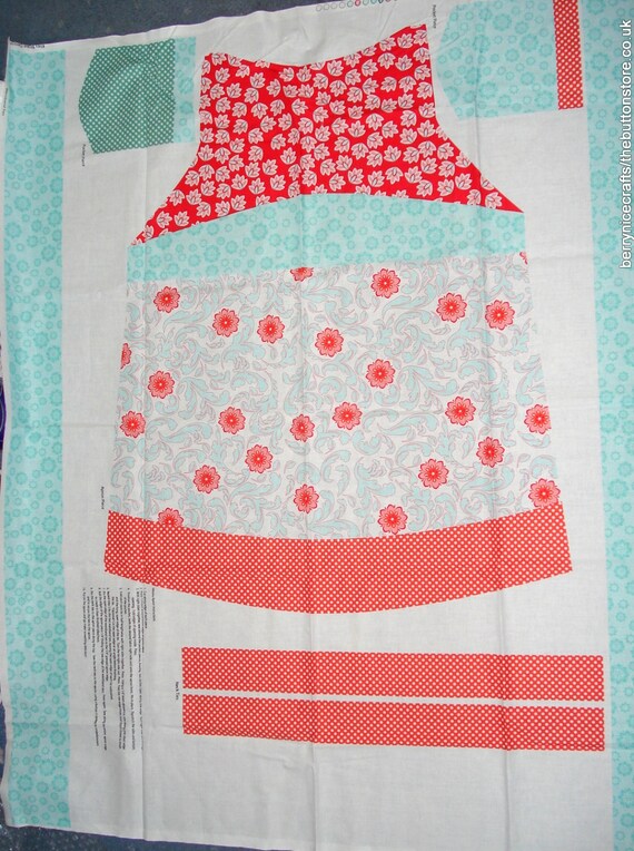 Riley Blake Verona Apron Panel Sew Your Own Apron Fabric Apron