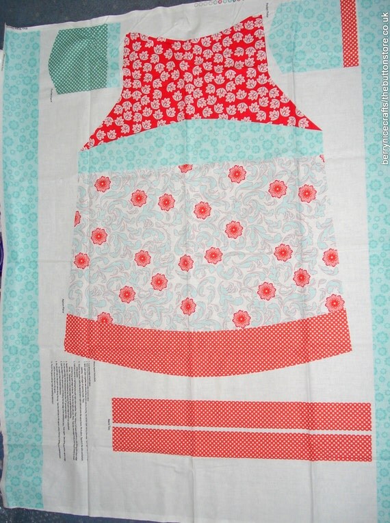 Riley Blake Verona Apron Panel Sew Your Own Apron Fabric Apron