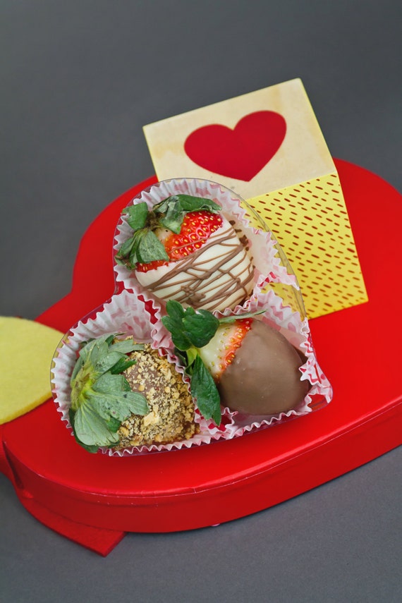 Premium Valentine's Day Chocolate Covered Strawberries - 3 Strawberries