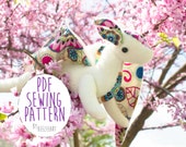 Jointed Dragon Plush Stuffed Animal Sewing Pattern