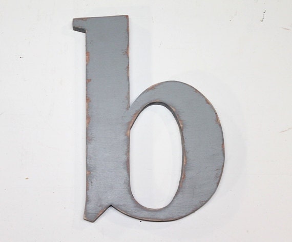 Wooden Letter B Lower Case 12 Inch Nursery