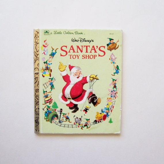 Santa's Toy Shop My Little Golden Book by MyForgottenTreasures