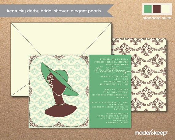 Bridal Kentucky Derby Bridal Invitations 8