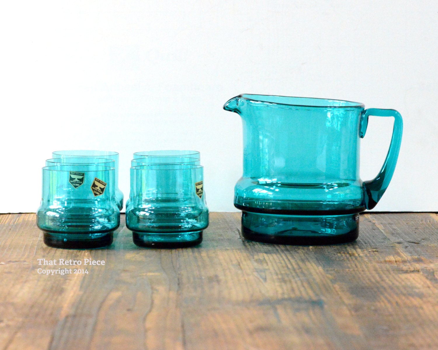 Jug and glassware set, seven pieces Haute Juice