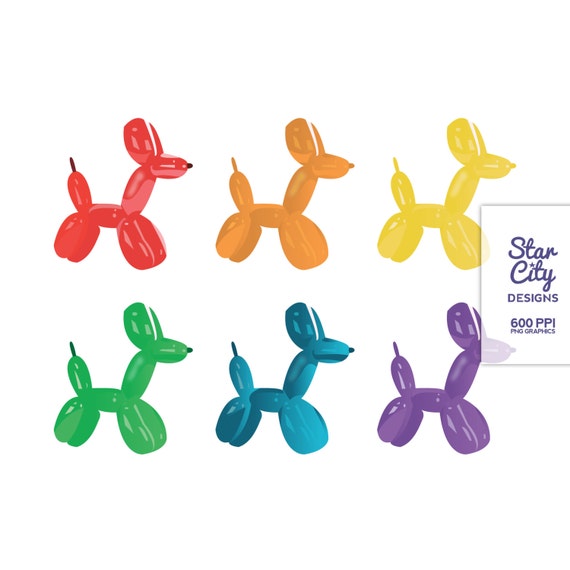 Download Balloon Animal Clip Art for scrapbooking clip by StarCityDesigns