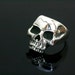 Sterling Silver Classic Skull Ring Biker Ring Statement