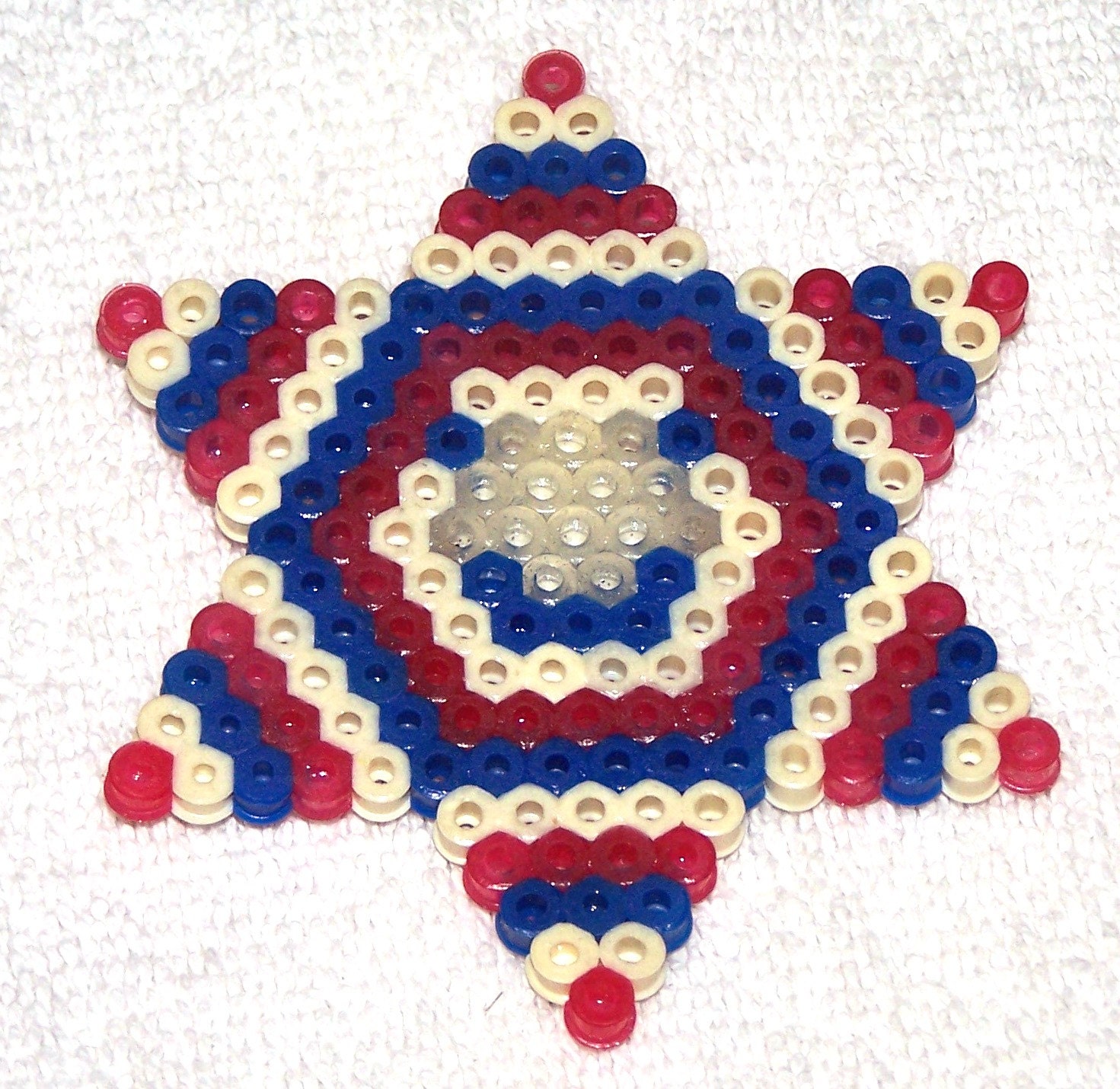 Perler Beads, 800 Dark Blue Perler Beads, Ironing Paper, Instructions