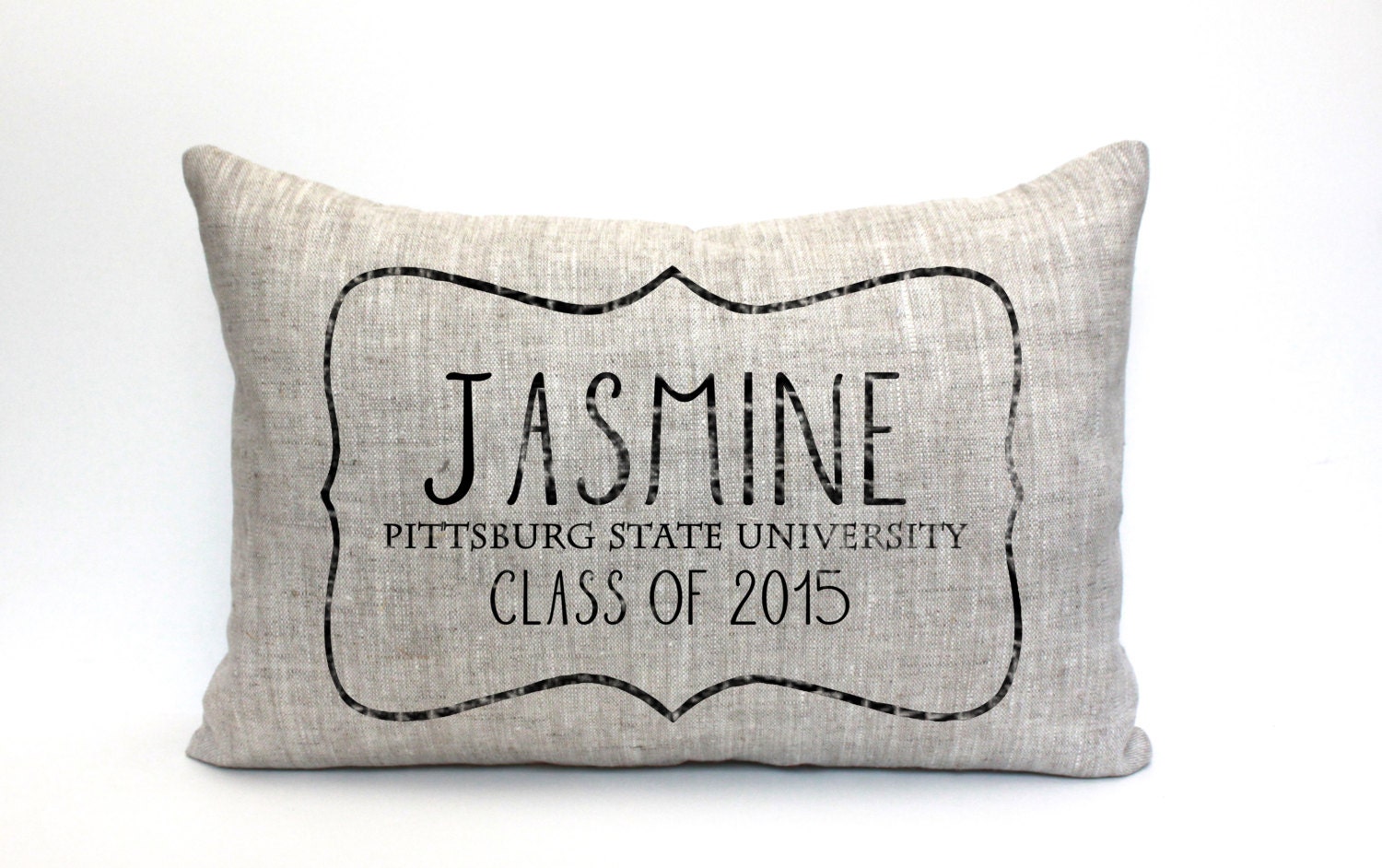 personalized graduation pillow college graduate gift high
