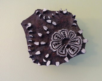 Hand Carved Antique India Wood Block Stamp,Textile Stamp
