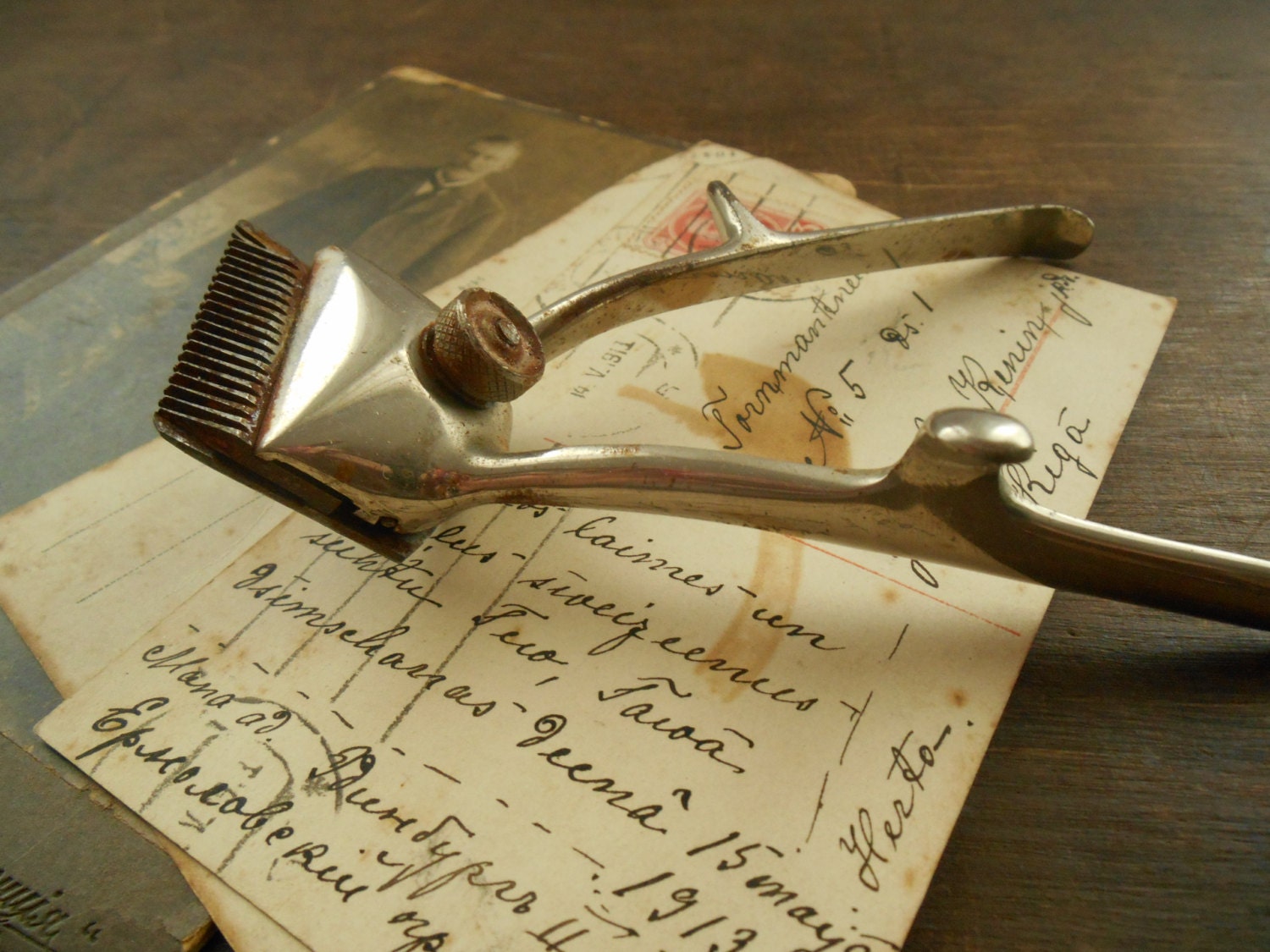 Vintage hair clippers Manual hair clippers from by TasteVintage