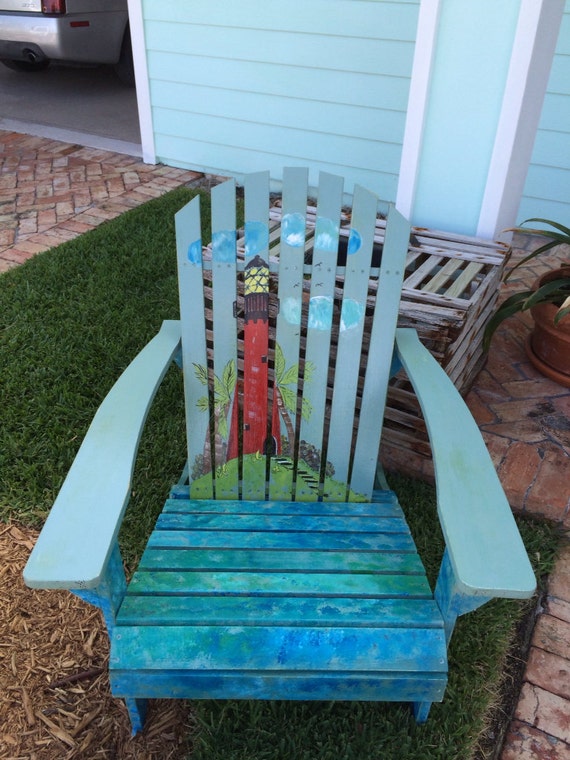 Items Similar To Adirondack Chair Hand Painted On Etsy   Il 570xN.601495532 9ssy 