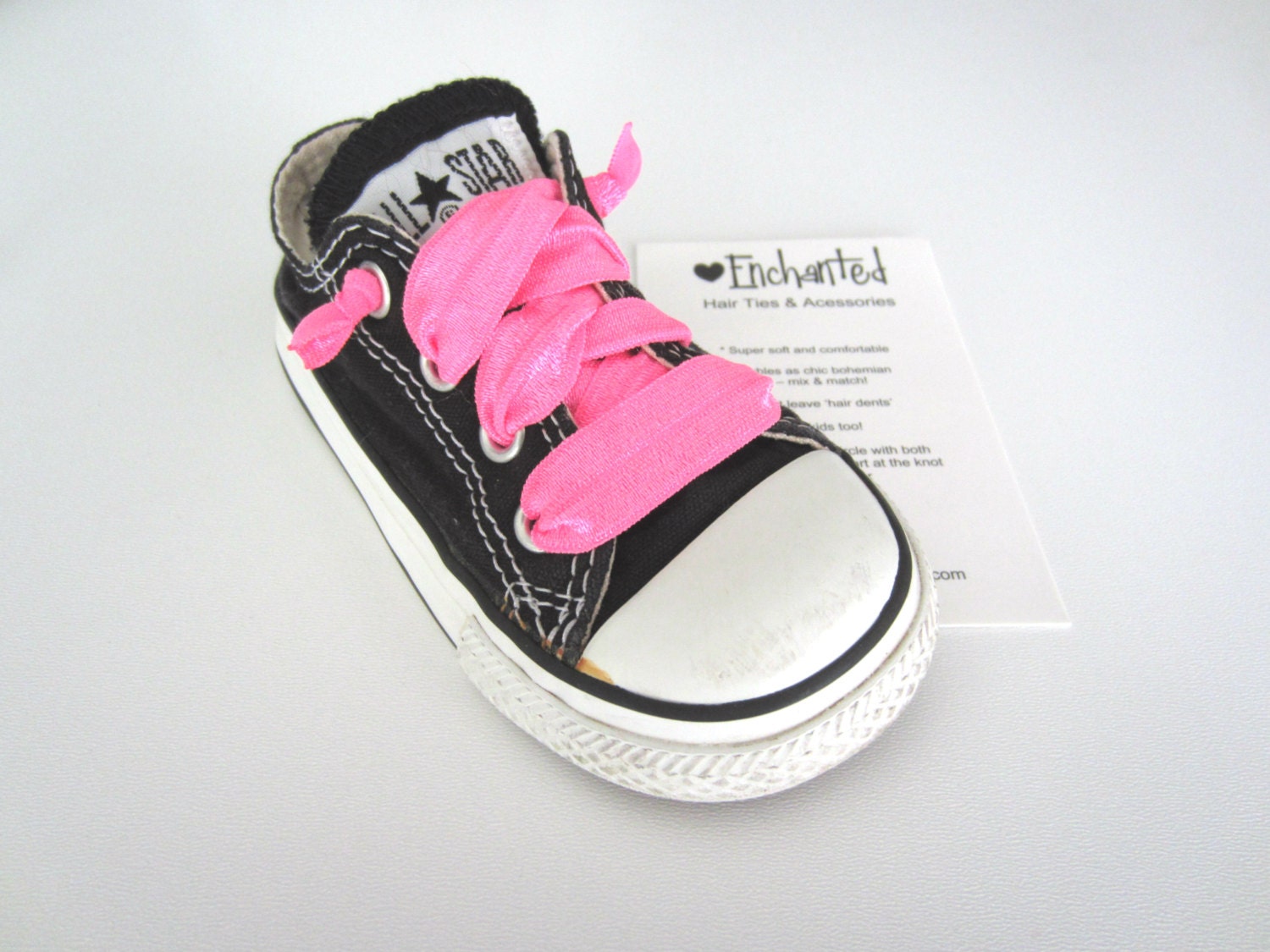 ELASTIC SHOE TIE Solid Color Enchanted Shoe Ties / Laces You