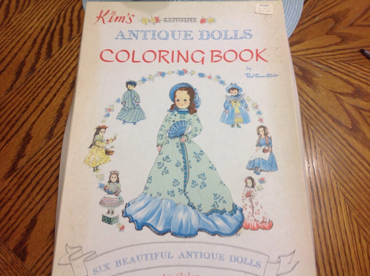 Vintage Antique Doll Coloring Book Kim s Genuine Antique