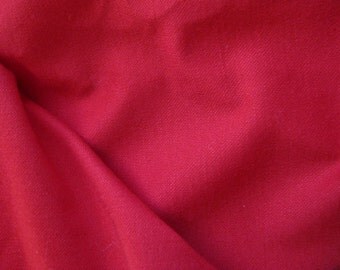 Jersey Fabric 1 1/4 Yd Remnant Red Soft Polyester 62" Wide Soft Clothing Garments Comfortable