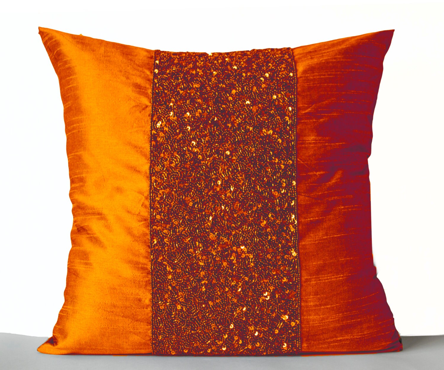 orange throw pillows