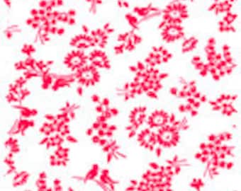 Pam Kitty Morning's Cherry Red by Lakehouse Dry Goods, Pam Kitty Coordinates, Quilting Fabric
