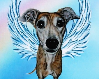 Popular items for greyhound angel on Etsy