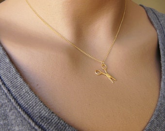 Scissors necklace, Hair dresser, Hair stylist gift, Sewing necklace, Personalized gift, Original gift