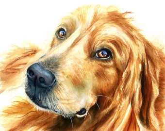 golden retriever watercolor popular items for watercolor on etsy golden retriever watercolor popular items for watercolor on etsy
