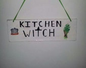 Hand painted wooden wall hanging decor, Kitchen decor