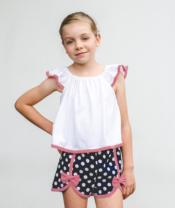 GIRLS SHORTS Cute shorts sewing pattern GIDGET shorts kids