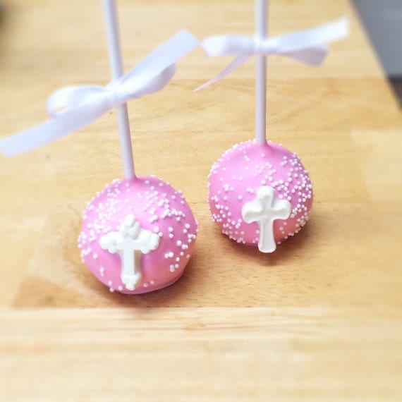 Baptism / Christening/ First Communion Cake Pops by JamiesCakePops