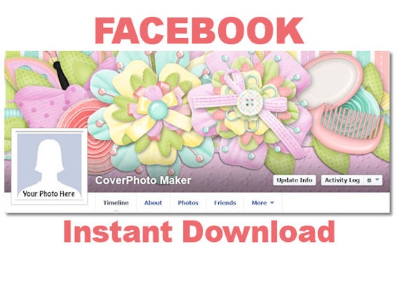 Items similar to Facebook Girl Banner - Girly Girl 1 on Etsy