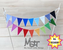 Unique rainbow cake bunting related items | Etsy