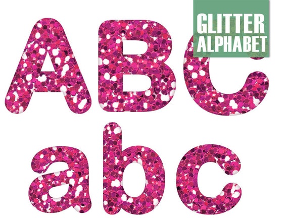 free glitter alphabet clipart - photo #39