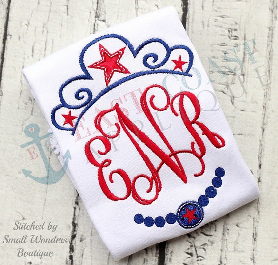 STAR CROWN machine embroidery design from EastCoastApplique on Etsy Studio