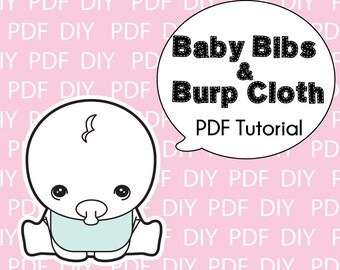 Baby Bibs and Burp Cloth Pattern-Printable PDF Download
