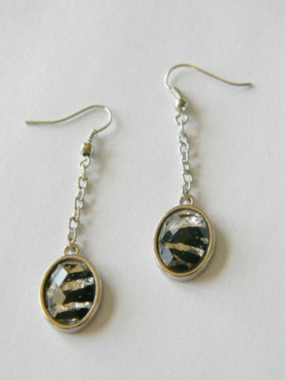 Stylish Zebra Animal Print Earrings