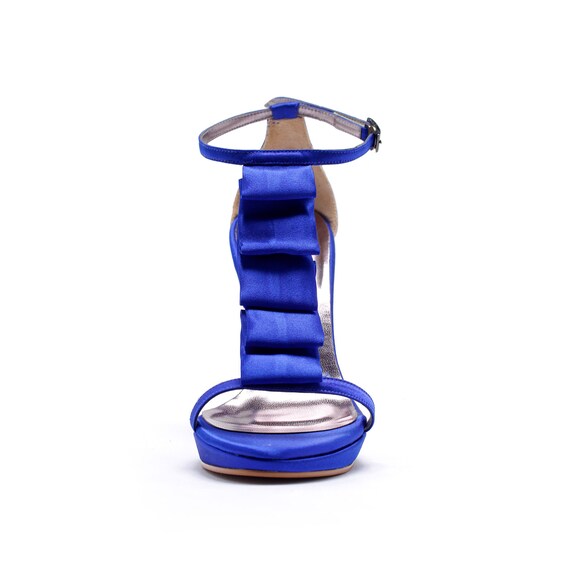 Cobalt Blue Custom Made Heels Something Blue Wedding Shoes
