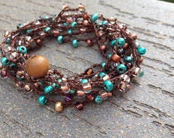 Items similar to Green Turquoise with Copper on Etsy