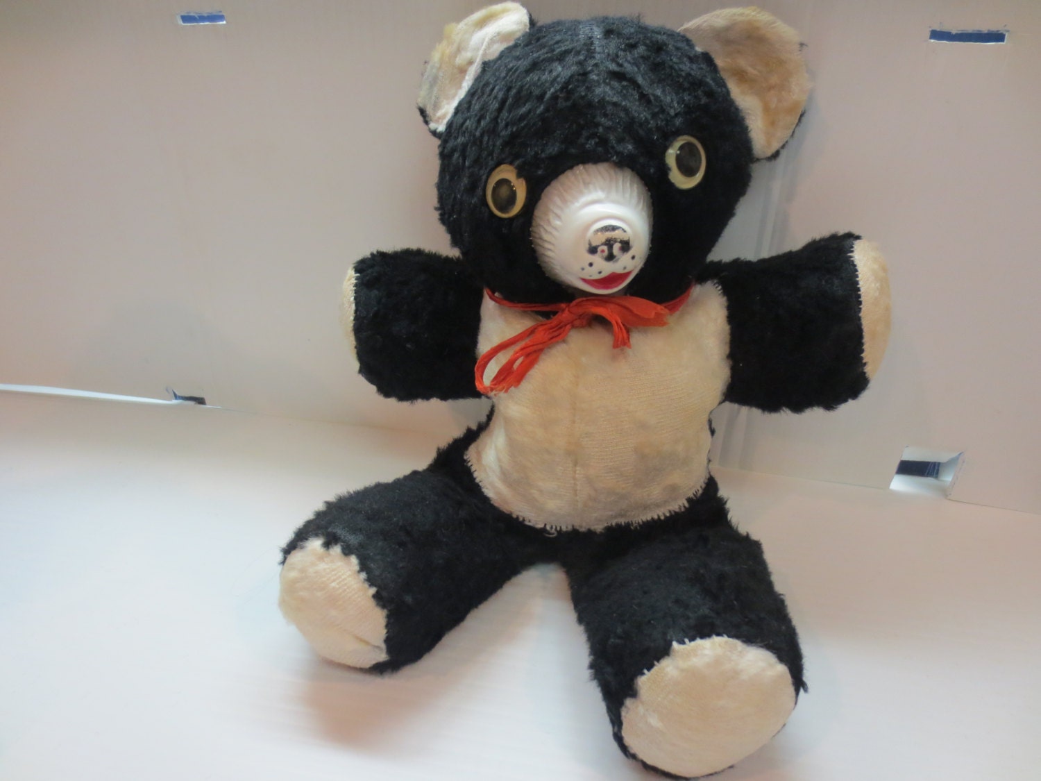 vintage black teddy bear