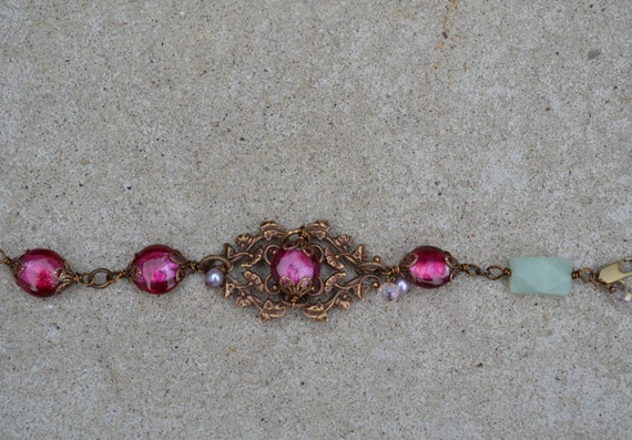 Vintage-Inspired Vineyard Bracelet using Vintaj Filigree Focal