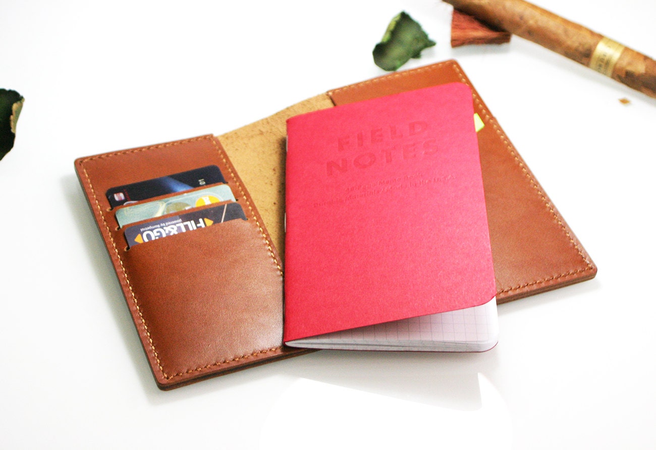 Handmade Field Notes Notebook Cover / Wallet / Credit Card